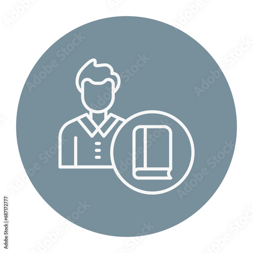 Library Man Icon