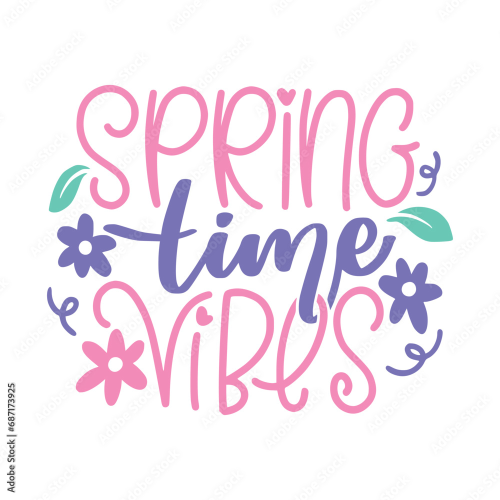 Spring Lettering Quotes For Printable Posters, Cards, Tote Bags, Or T-shirt design. 