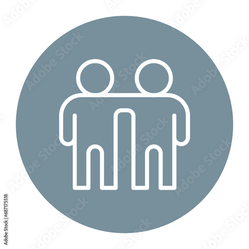 Friends Standing Icon