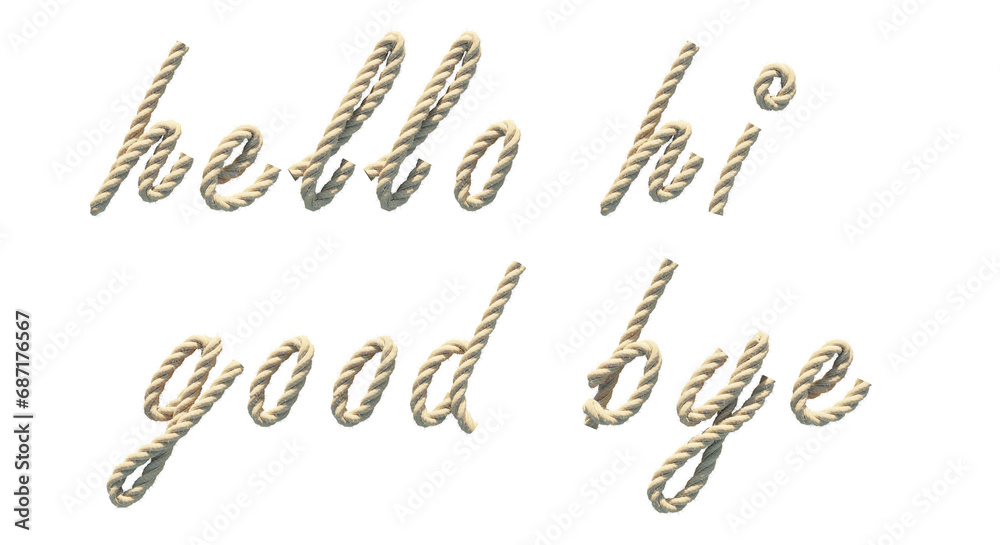 rope alphabet rope alphabet