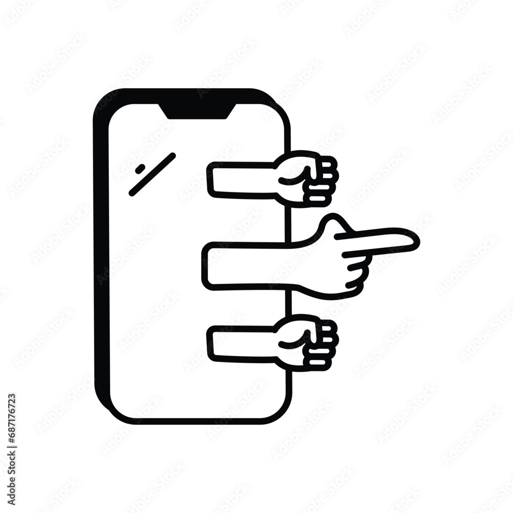 Bullying icon vector stock illustration Bullying icon vector stock illustration