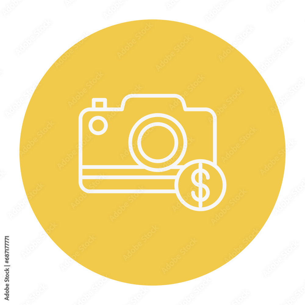 Camera Sale Icon Camera Sale Icon