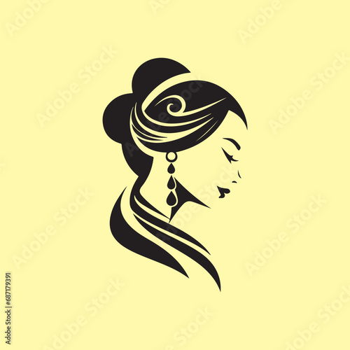Asian Woman Vector Art  Icons  and Graphics