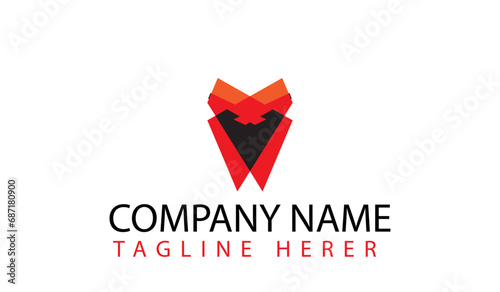 Vector logo design template with black and red triangles. Can be used as an icon for application or corporate identity Free Download Vector logo design template with black and red triangles. Can be used as an icon for application or corporate identity - GFXLoad