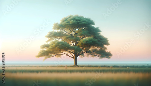 Serene Tree Reflection