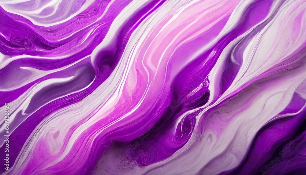 Blush purple-white fluid painting. Abstract background. - AI Generated