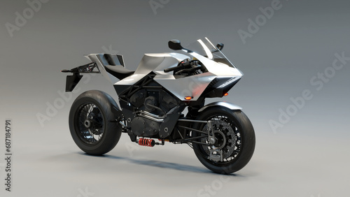 Fototapeta Naklejka Na Ścianę i Meble -  Concept 3 - 3D Motorcycle concept design