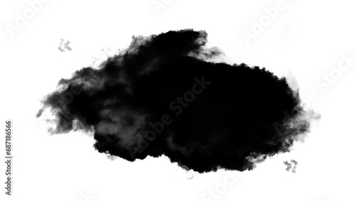 Black clouds. Clouds with transparent black background. Smoke without background. Smoke PNG. Loose smoke and cloud textured backgrounds with transparencies. photo