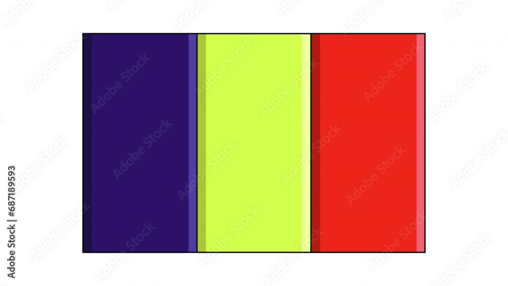 animation forming the flag of chad animation forming the flag of chad