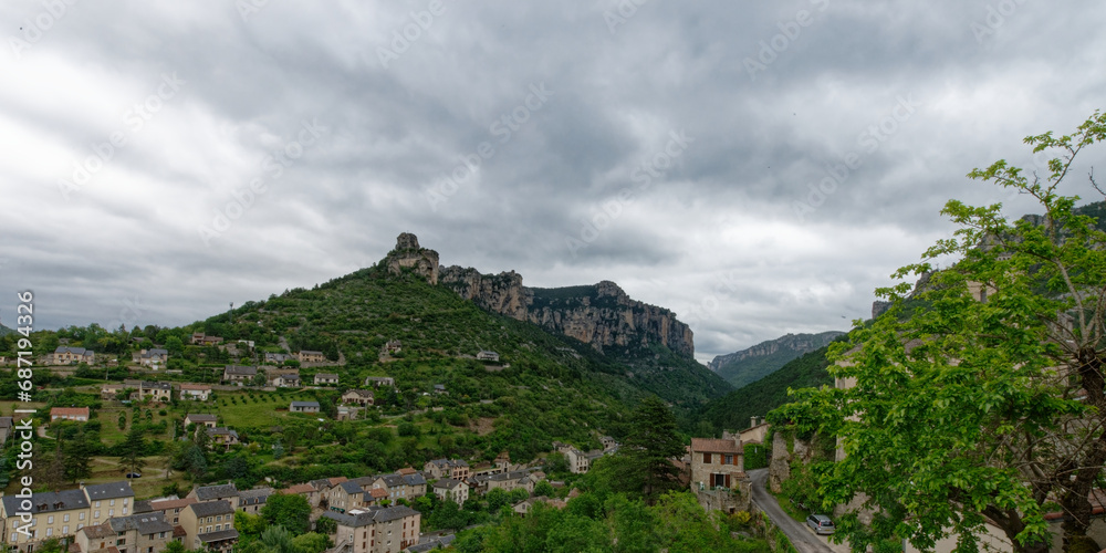 Fototapeta premium Gorge de la Jonte - Causse Méjean - Lozère - Cévennes - paysage 