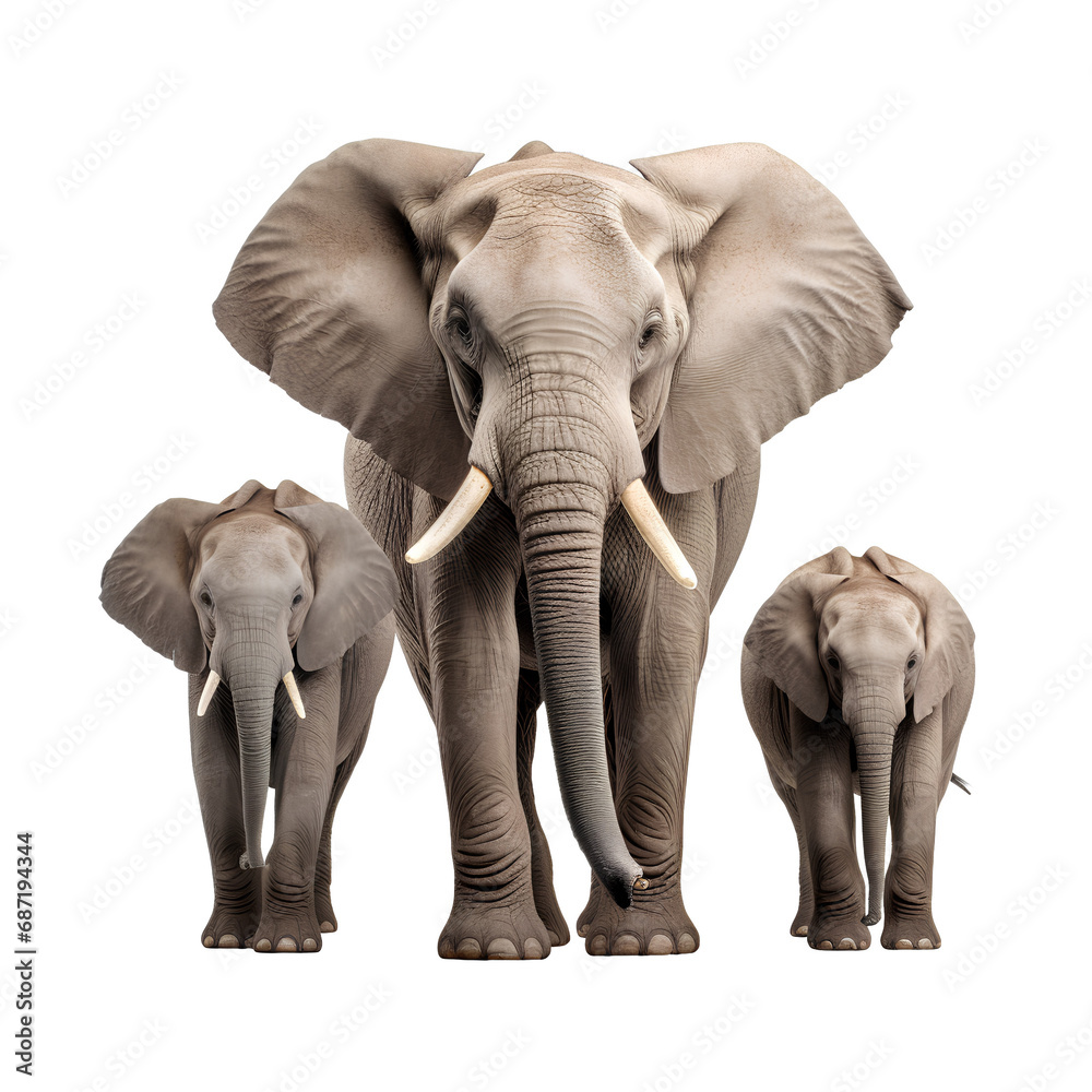elephant on the png transparent background, easy to decorate projects.
