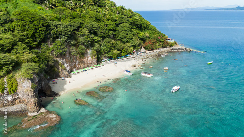 Paradise Beach at Coral Island, Guayabitos, Nayarit. Mexico photo