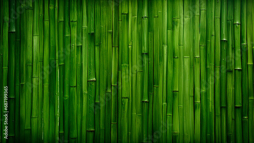 Fresh green bamboo texture. Generative AI
