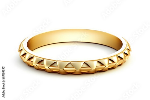 Gold Bracelet icon on white background