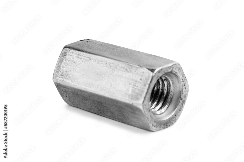 Lug nut isolated Lug nut isolated