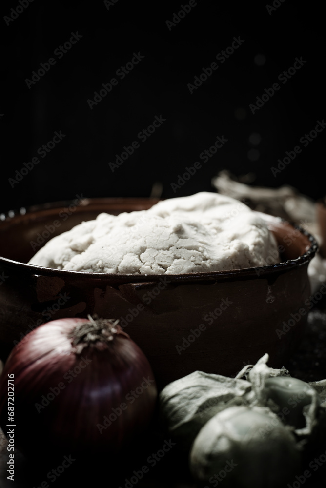 Fototapeta premium Masa de maíz para tortillas mexicanas.