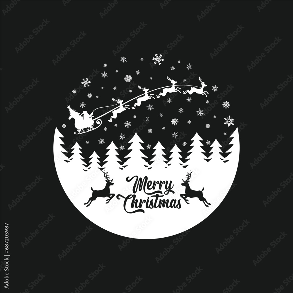 Merry Christmas & Happy New Year t shirt Promotion Poster or banner with red gift box and LED String lights for Retail, Shopping or Christmas Promotion in red and black style