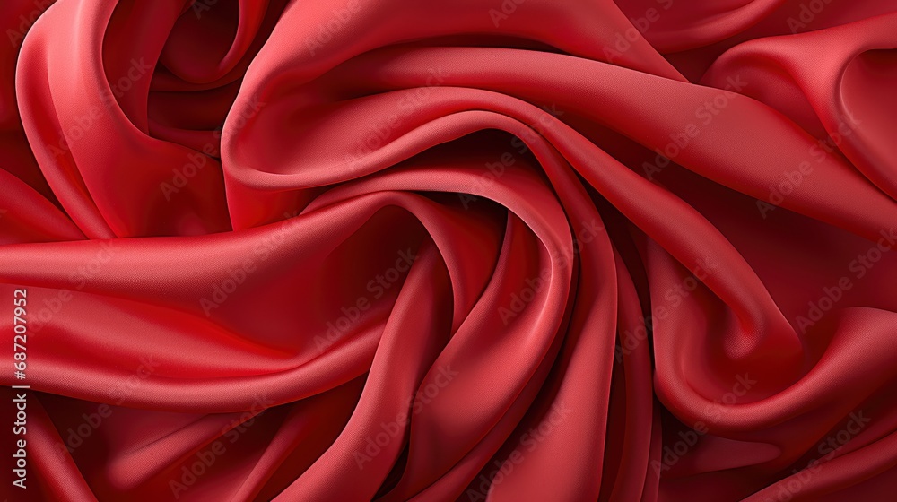 Fototapeta premium Background Texture Red Silk Fabric Painted, Background Image, Desktop Wallpaper Backgrounds, HD