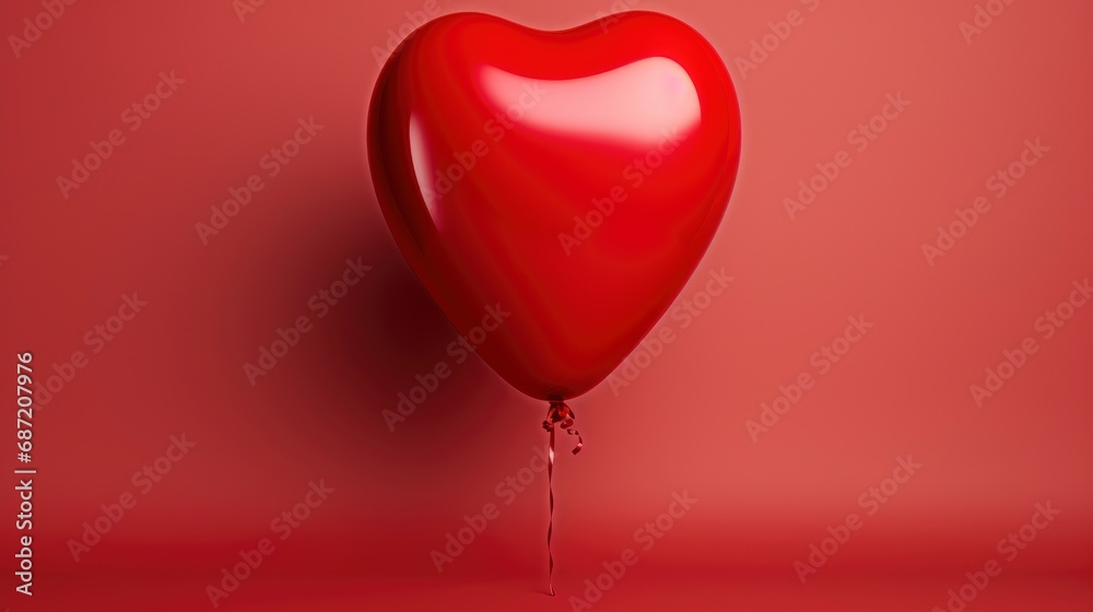 Balloon Red Love Motif, Background Image, Desktop Wallpaper Backgrounds, HD