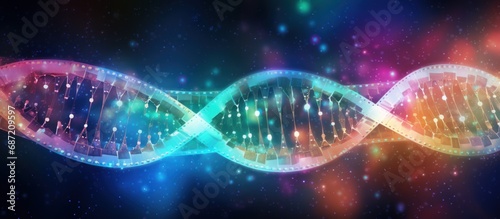 Graphic of abstract Science Biotechnology DNA illustration background