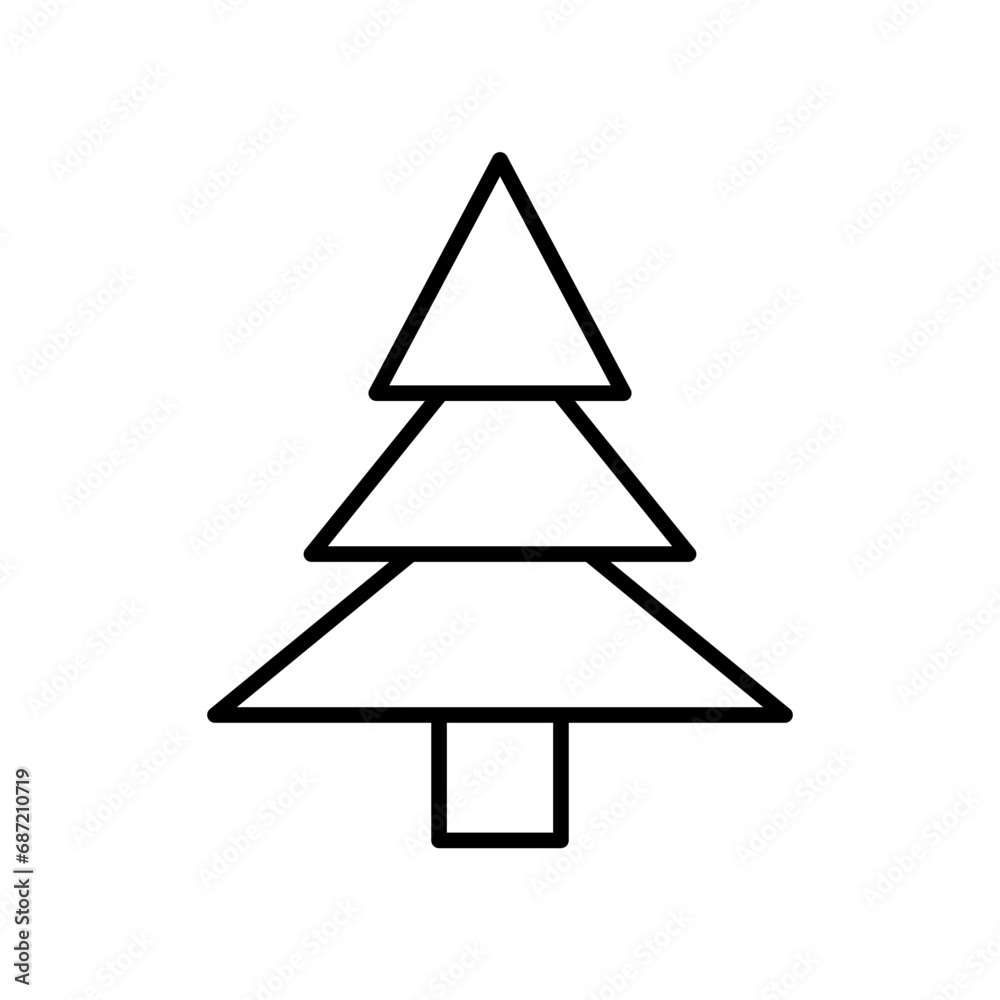 christmas line icon christmas line icon
