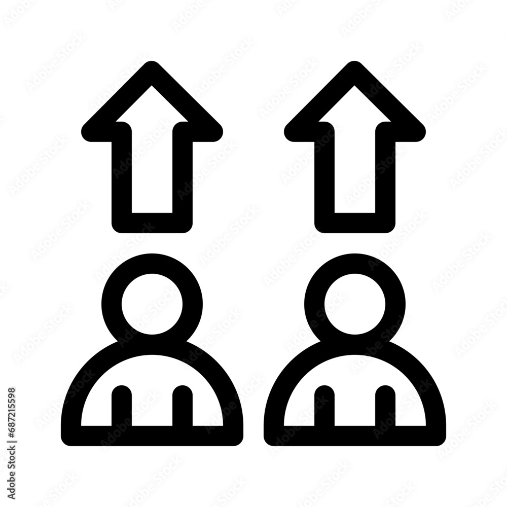 workforce line icon workforce line icon