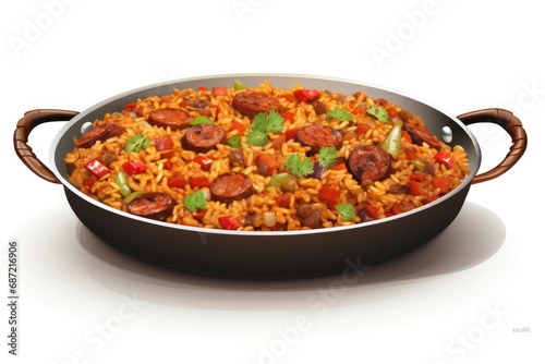 Jambalaya icon on white background