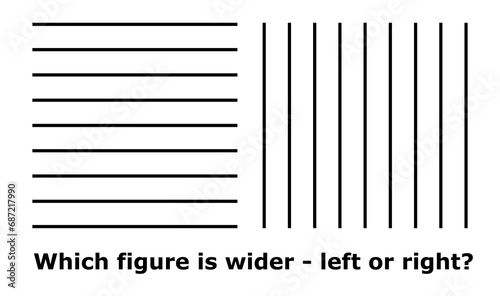 Stampa su tela Optical illusion vector illustration