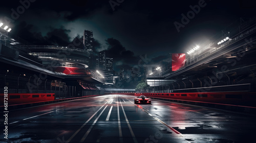 Formula 1 car on the track photo