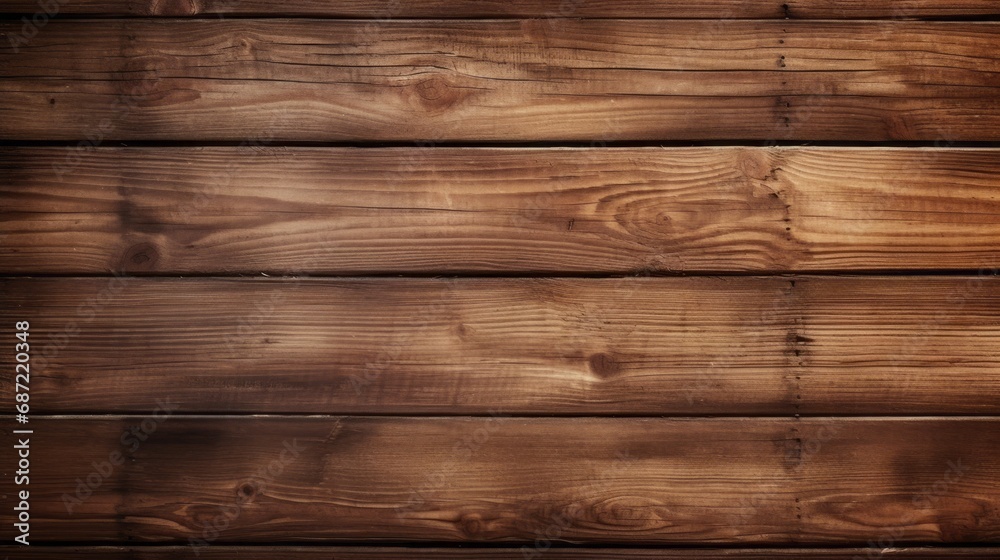 Naklejka premium Brown wood texture background coming from natural tree. The wooden panel has a beautiful dark pattern, hardwood floor texture