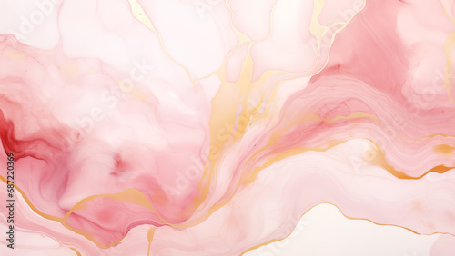 Abstract Pink Watercolor Art Illustration Design