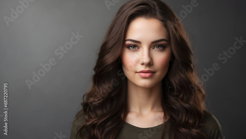 Female Portrait Digital Photography Professional Photo Shooting Background Design
