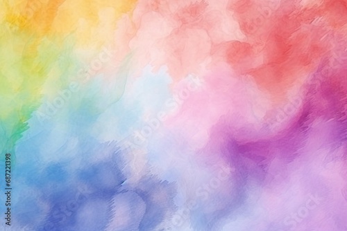 Abstract watercolor background-abstract background-Background_painted_in_rainbow