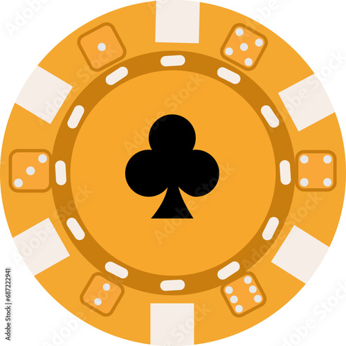casino chips clover