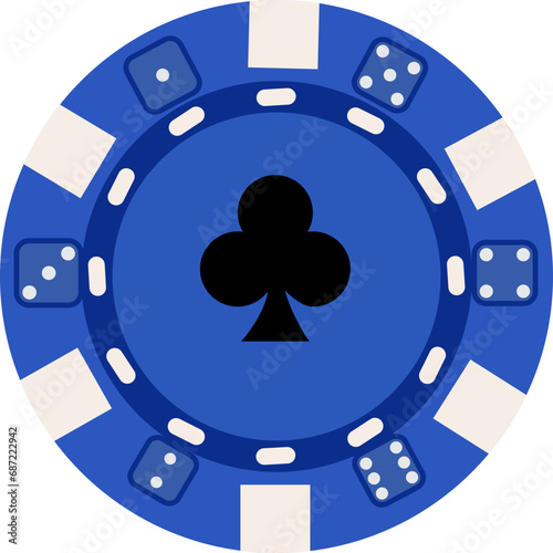 casino chips clover