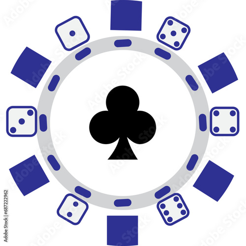 casino chips clover
