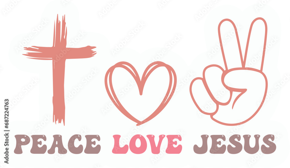 Fototapeta premium Boho Christian Svg Png Bundle, Religious Digital Stickers Svg, Motivational Quotes Svg Bundle, Bible Verse Svg, Jesus Svg, God Svg Png
