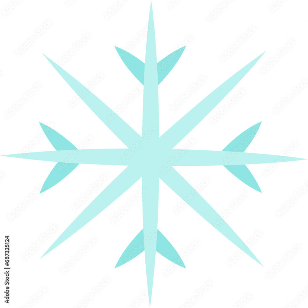 Obraz premium Snowflake icon