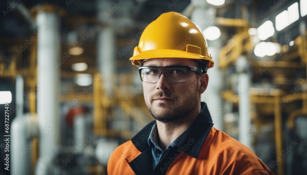 Offshore worker in the oil and gas industry Offshore worker in the oil and gas industry