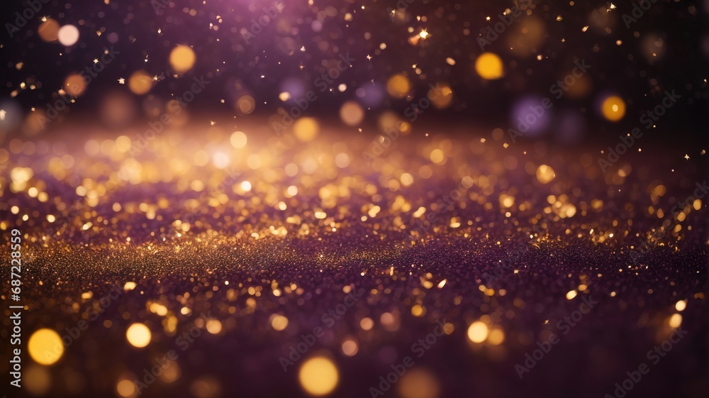 Fototapeta premium glow particle abstract bokeh background generative AI.