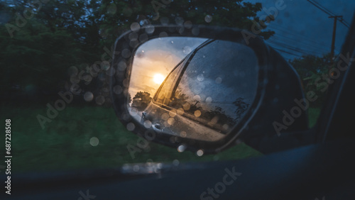 rain on the car