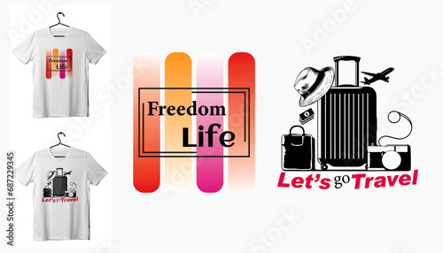 Headline advice travel t-shirt design, template vector image