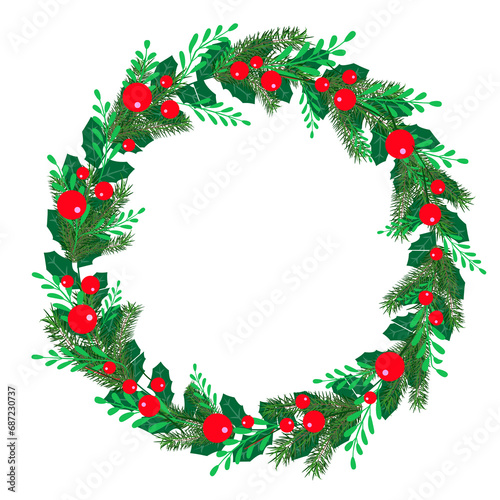 christmas wreath used for decoration3