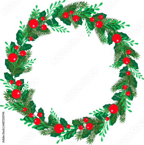 christmas wreath used for decoration2