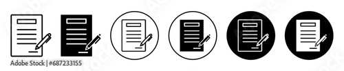 wills and trusts icon. family property will document paper symbol set. Legal inheritance property right owner will and trust of attorney legacy certificate vector line logo 