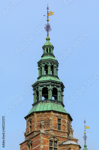 Rosenborg Castle in Copenhagen, Denmark, tower