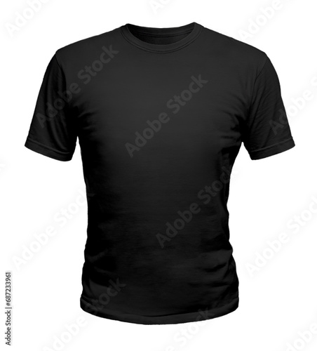 mockup t-shirt black color PNG