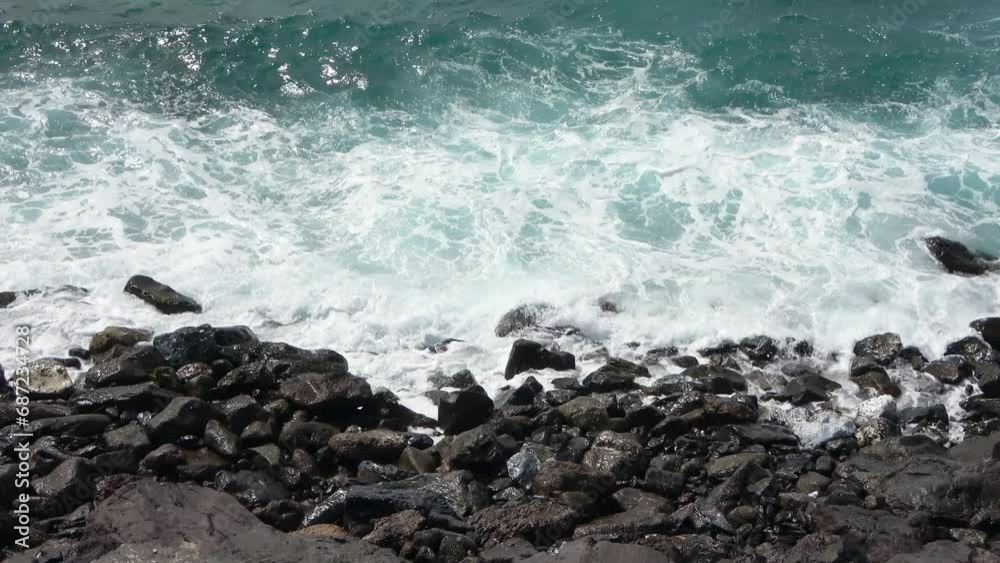Rocky beach on the Canary Island of Tenerife Rocky beach on the Canary Island of Tenerife