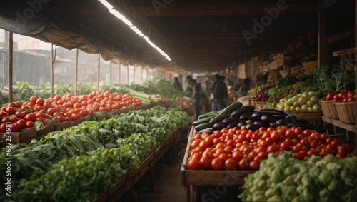 Fresh vegetables at the market