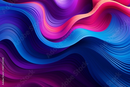 Layers of rippling waves in vivid  gradient tones  reminiscent of an ever-changing cosmic tide.